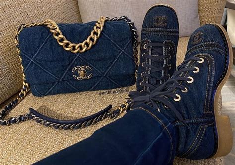 denim chanel boots|pre owned chanel shoes.